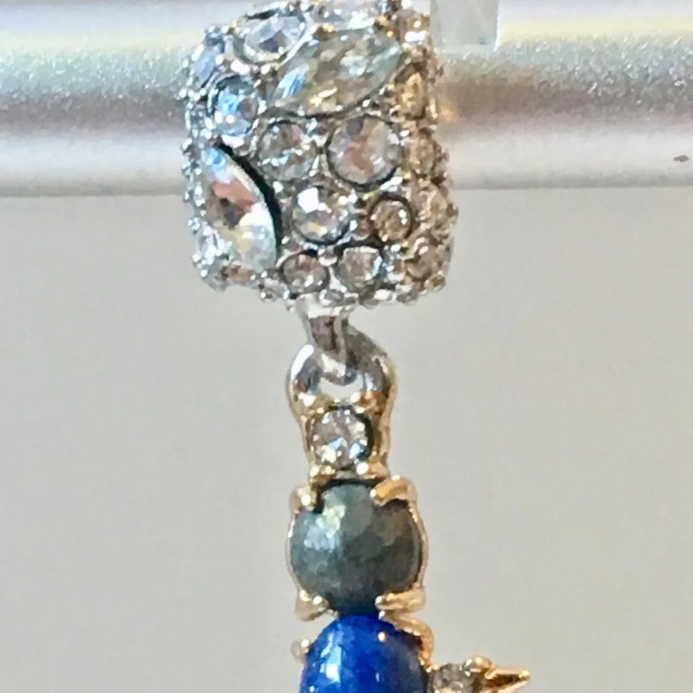 ALEXIS BITTAR • Elements Stone Lapis Turquoise Linear Earrings